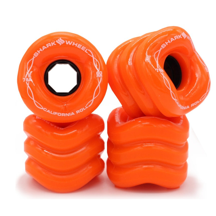 Orange 78a California Roll Shark Wheel Longboard Wheels