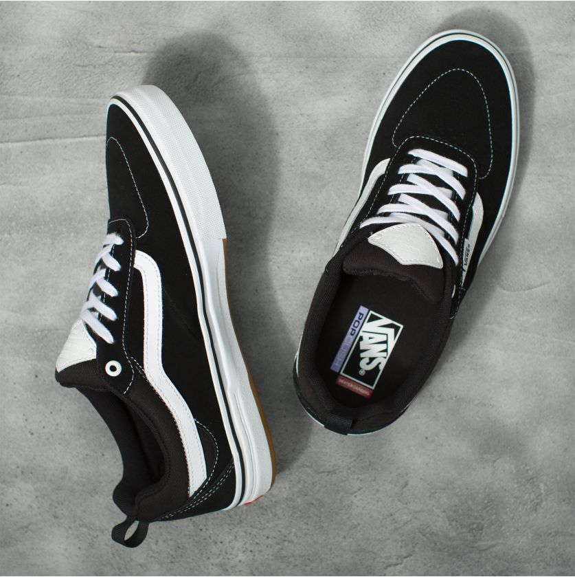 Black/White Kyle Walker Vans Skateboard Shoe Top