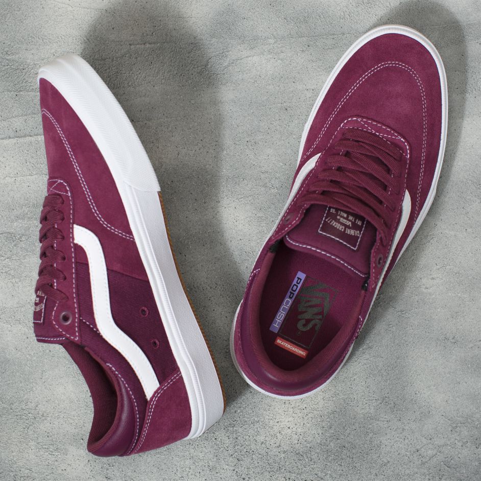 Mauve Gilbert Crockett Vans Skateboarding Shoe Top