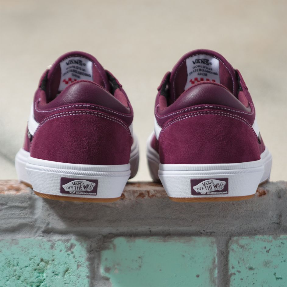 Mauve Gilbert Crockett Vans Skateboarding Shoe Back