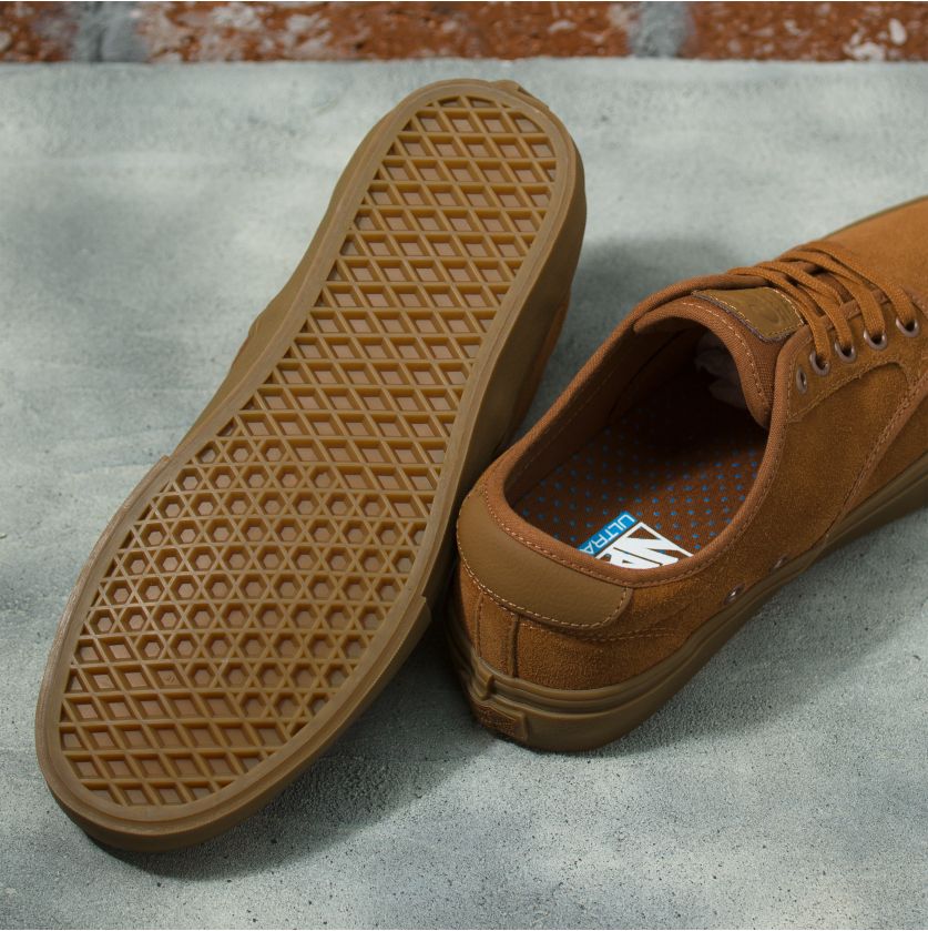 Brown Chima Ferguson Vans Skateboarding Shoe Bottom