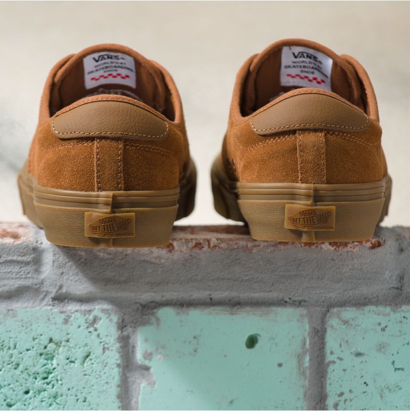 Brown Chima Ferguson Vans Skateboarding Shoe Back