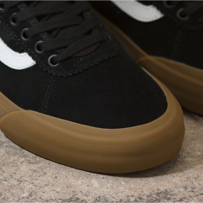 Black/Gum Chima 2 Vans Skateboarding Shoe Detail