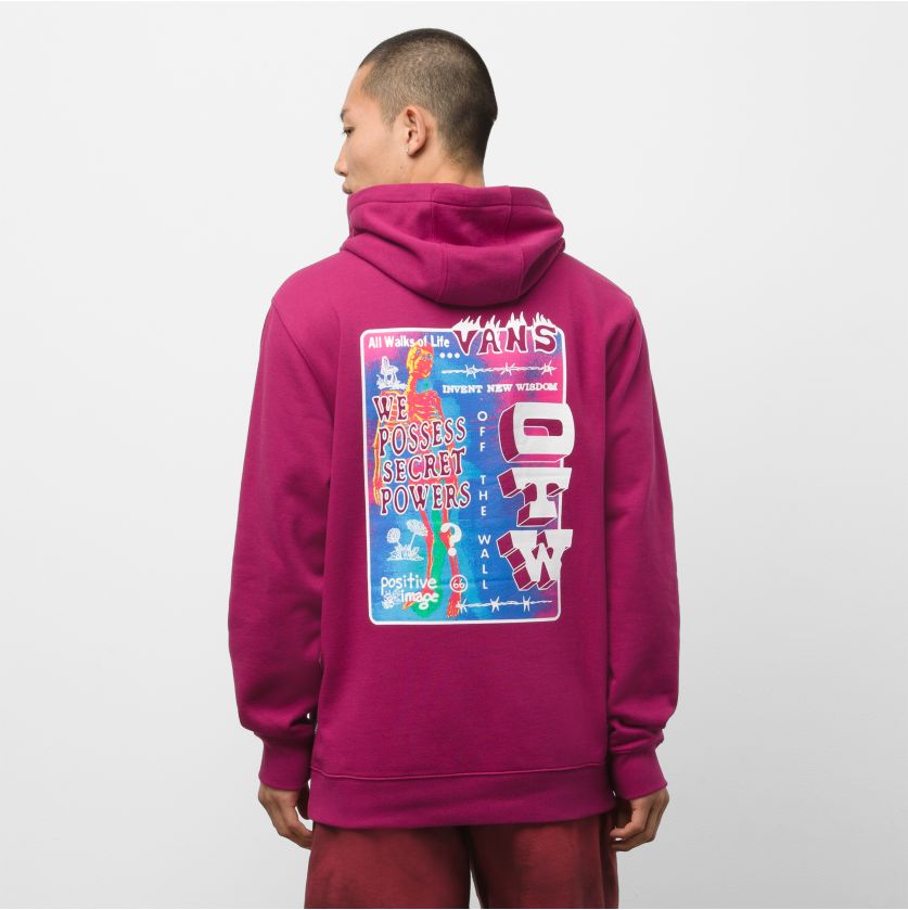 Positive Vibes Vans Hoodie Back