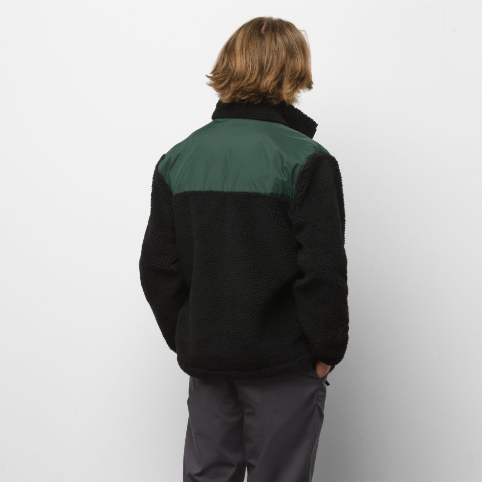 Black Wagner Vans Winter Jacket Back