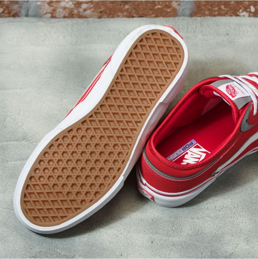 Racing Red Geoff Rowley Vans Skateboarding Shoe Bottom