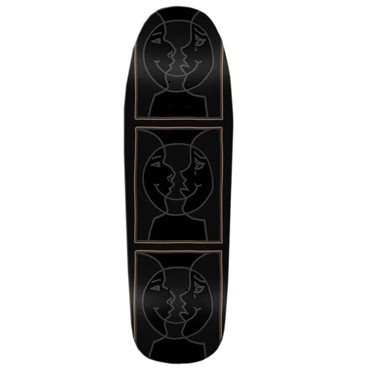 Krooked LTD Gonz Moonsmile Blackout Skateboard Deck