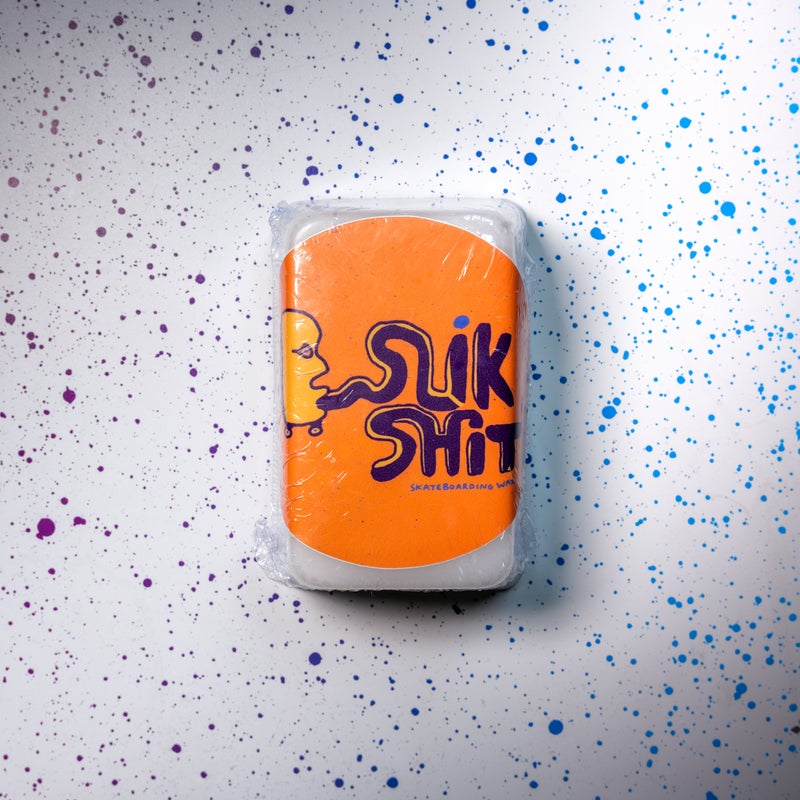 White Block Slik Shit Skateboard Wax