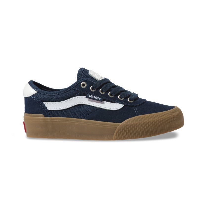 Vans Youth Chima Ferguson Pro II Skateboard Shoe - Navy/Gum/White