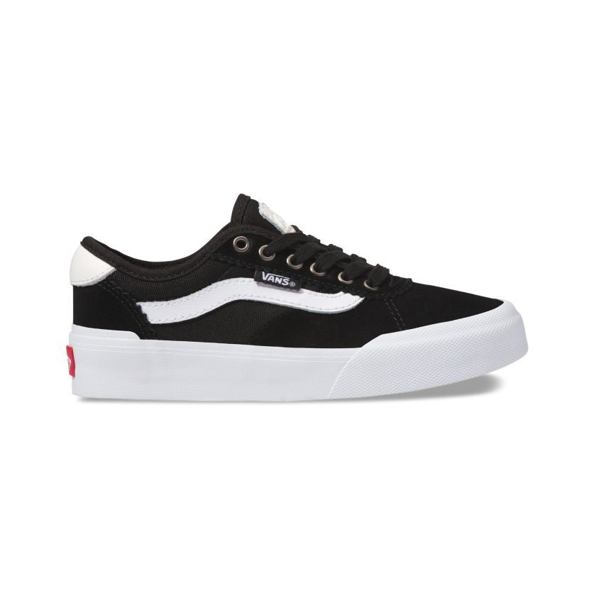 Vans Youth Chima Ferguson Pro II Suede/Canvas Skateboard Shoe - Black/White