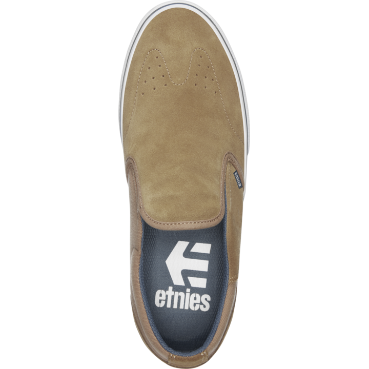 Brown Etnies Marana Slip Shoes Top