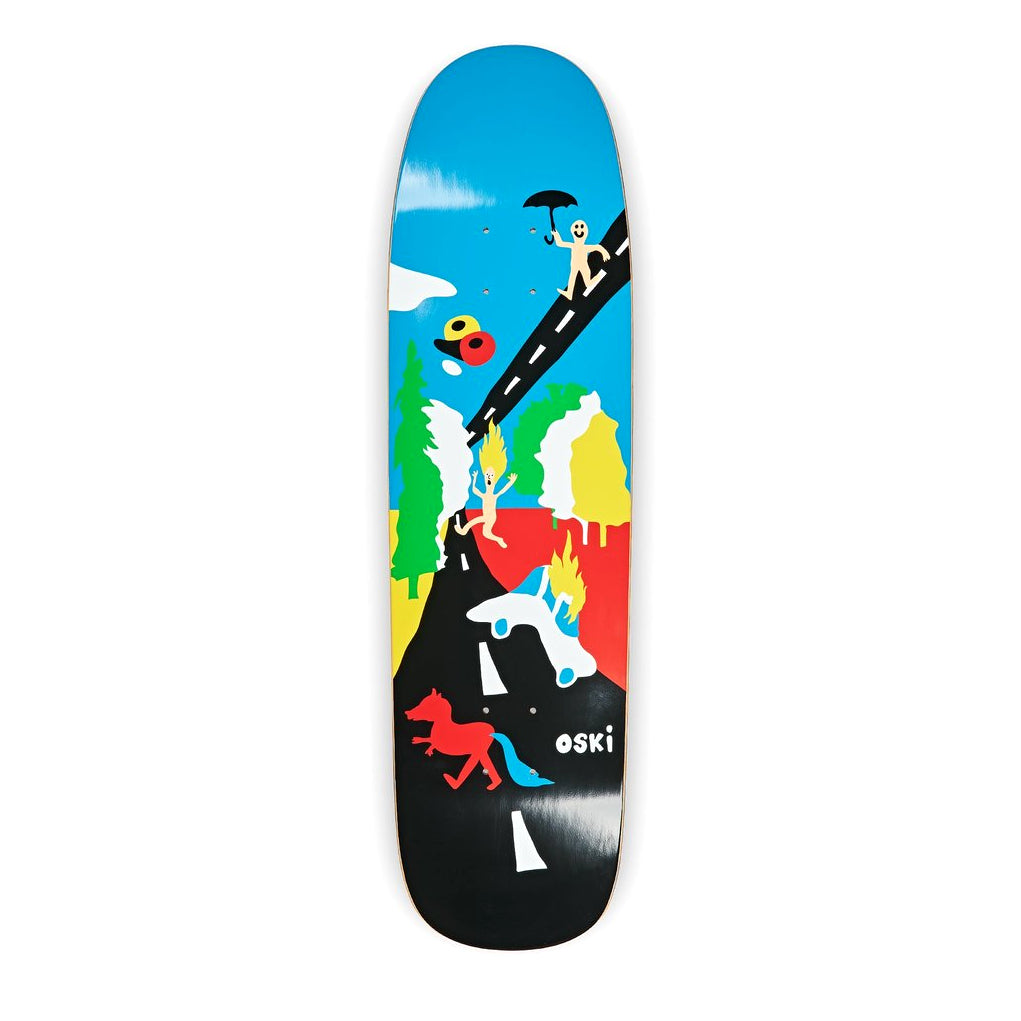 P9 Special Shape Oski Beautiful Day Polar Skateboard Deck