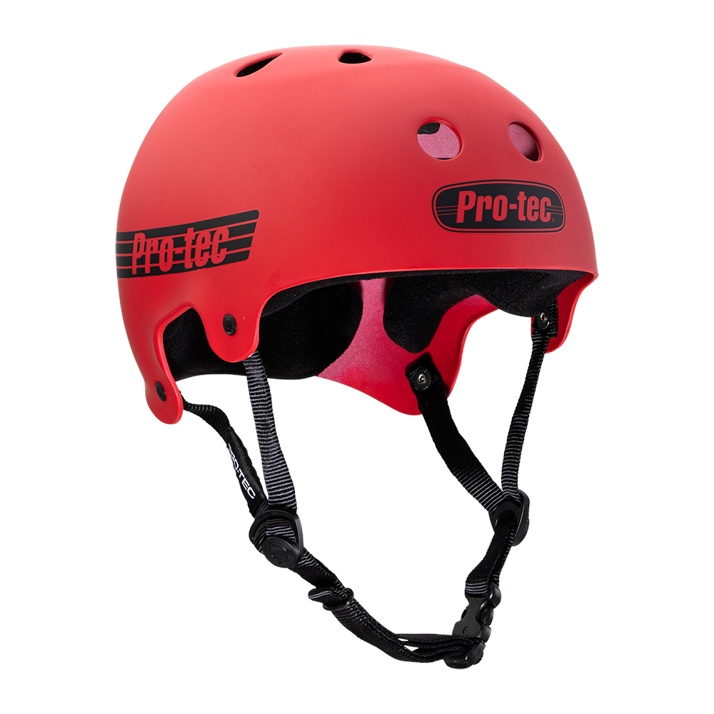 Matte Red Old School Pro-Tec Skateboard Helmet