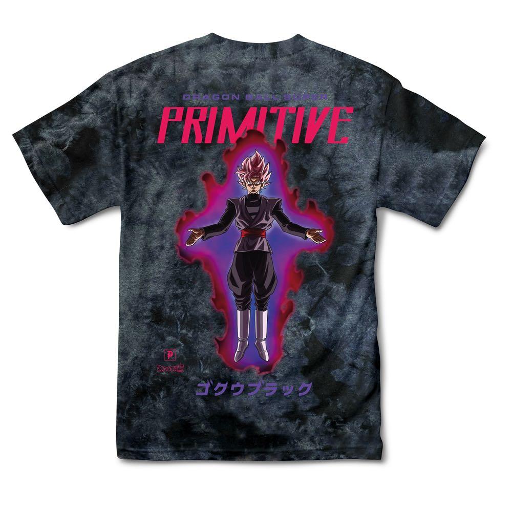 Goku Black Rose Black Washed DBZ Super Primitive T-Shirt Back