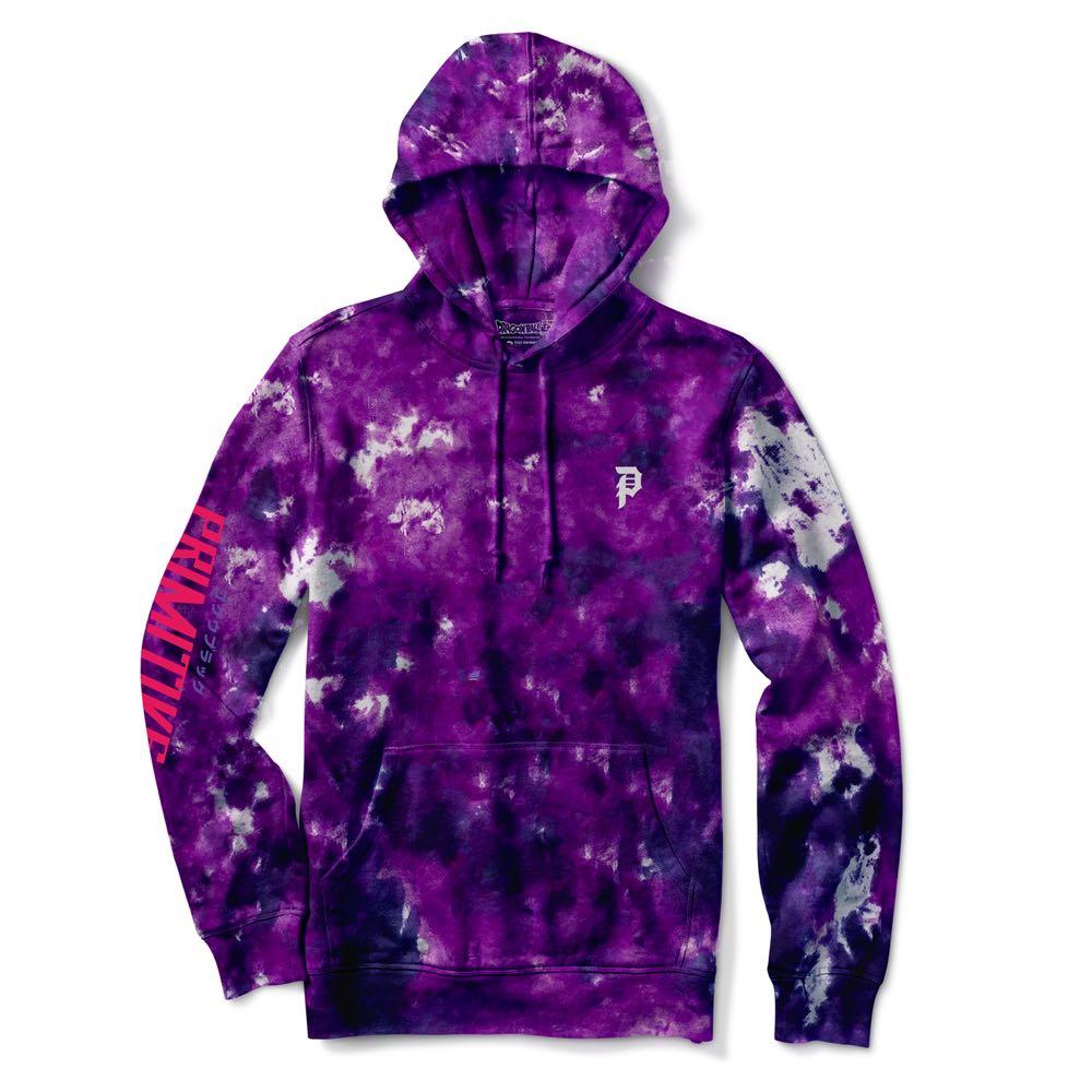 Purple Washed Goku Black Rose Primitive DBZ Super Hoodie