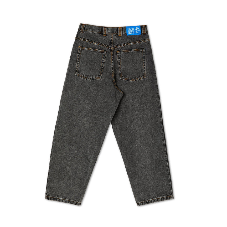 Washed Black Big Boy Polar Baggy Denim Back