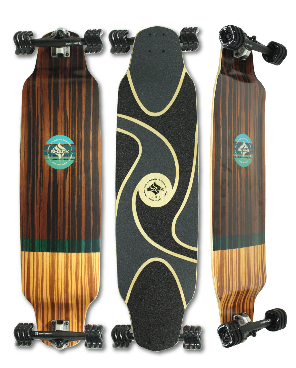 Shark Wheel Tiki Longboard Complete