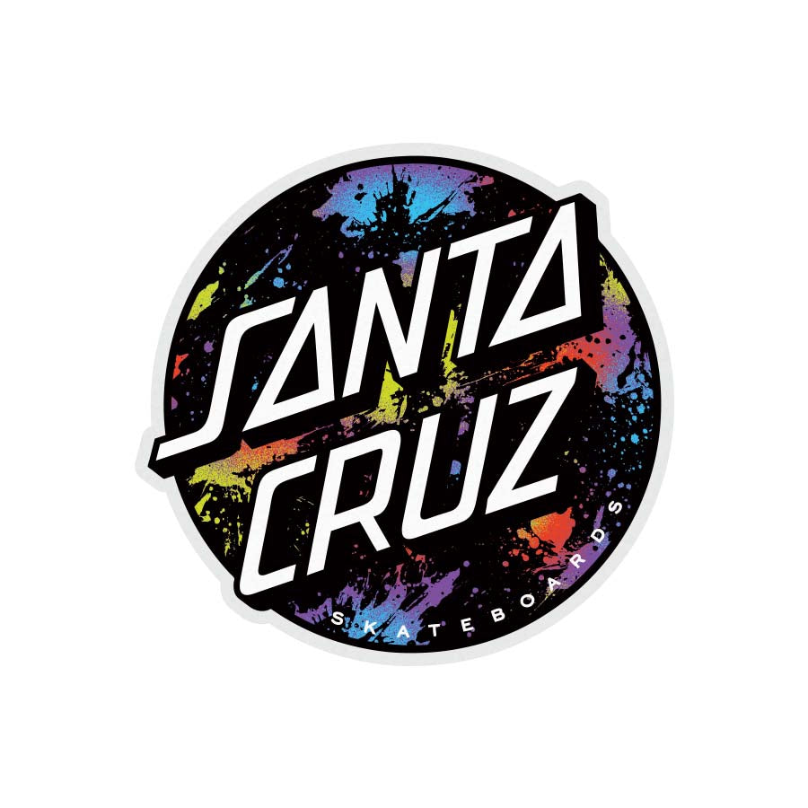 Dot Splatter Santa Cruz Skateboard Sticker