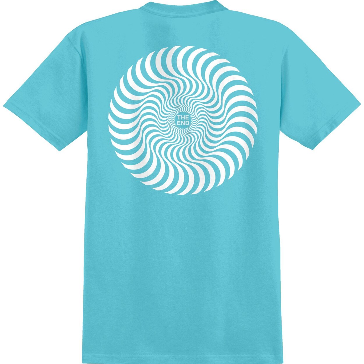 Spitfire Classic Swirl Girls Tee - Tahiti Blue/White