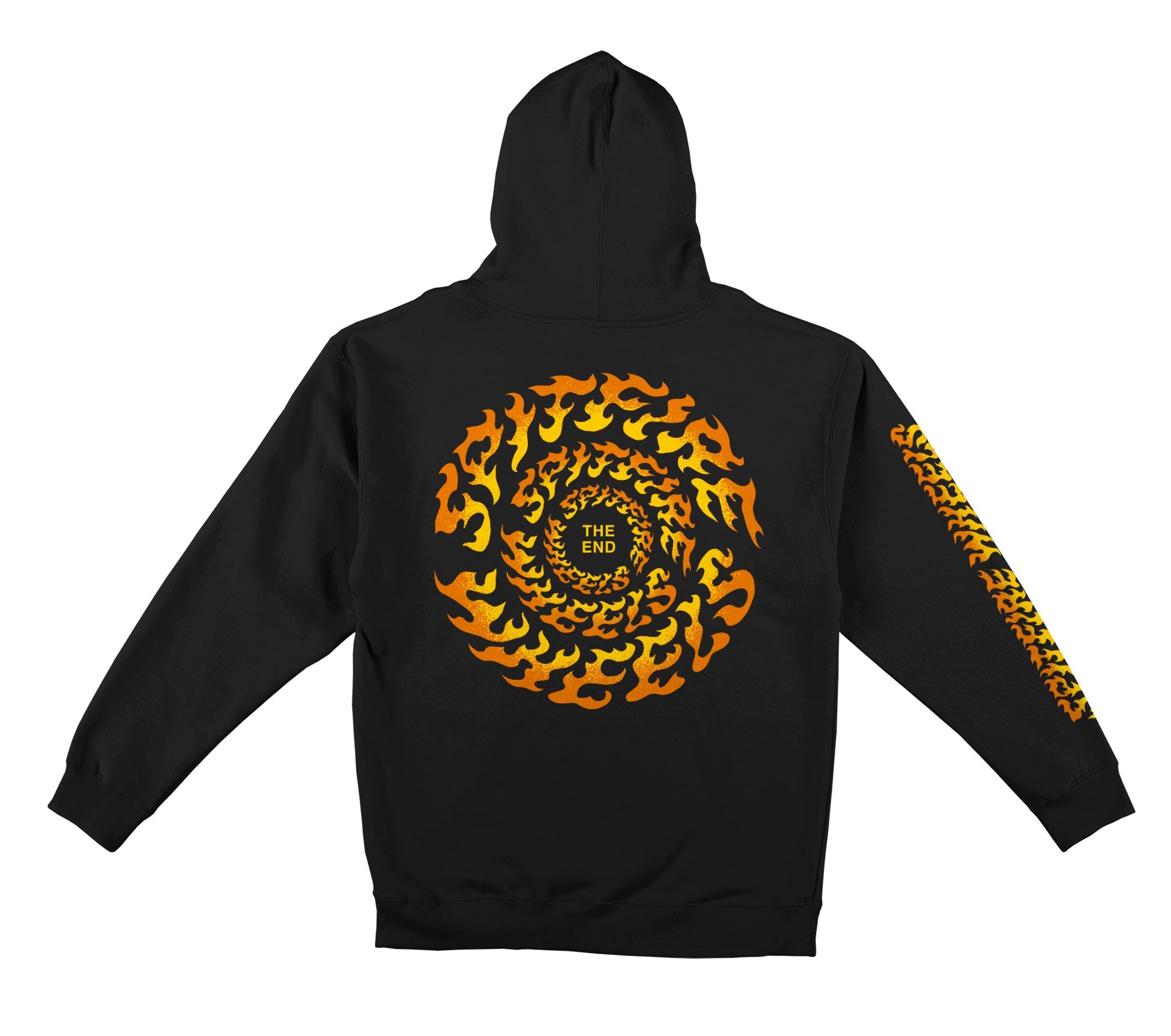 Torched Script Spitfire Pullover Hoodie Back