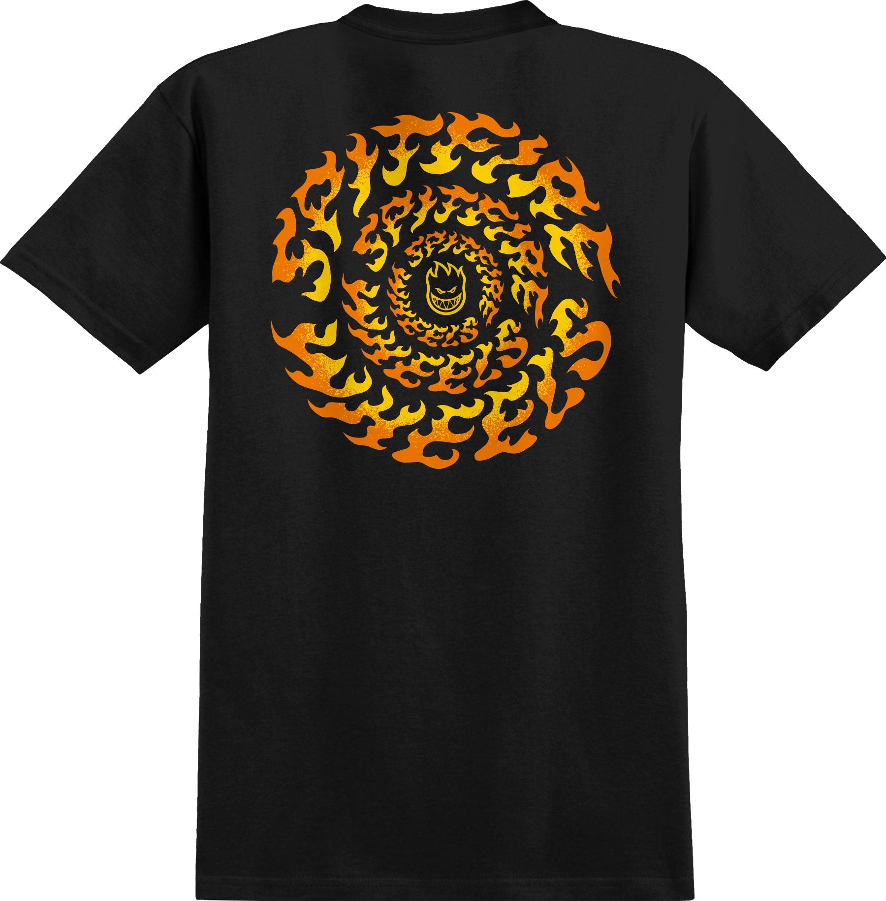 Torched Script Spitfire Wheels T-Shirt Back