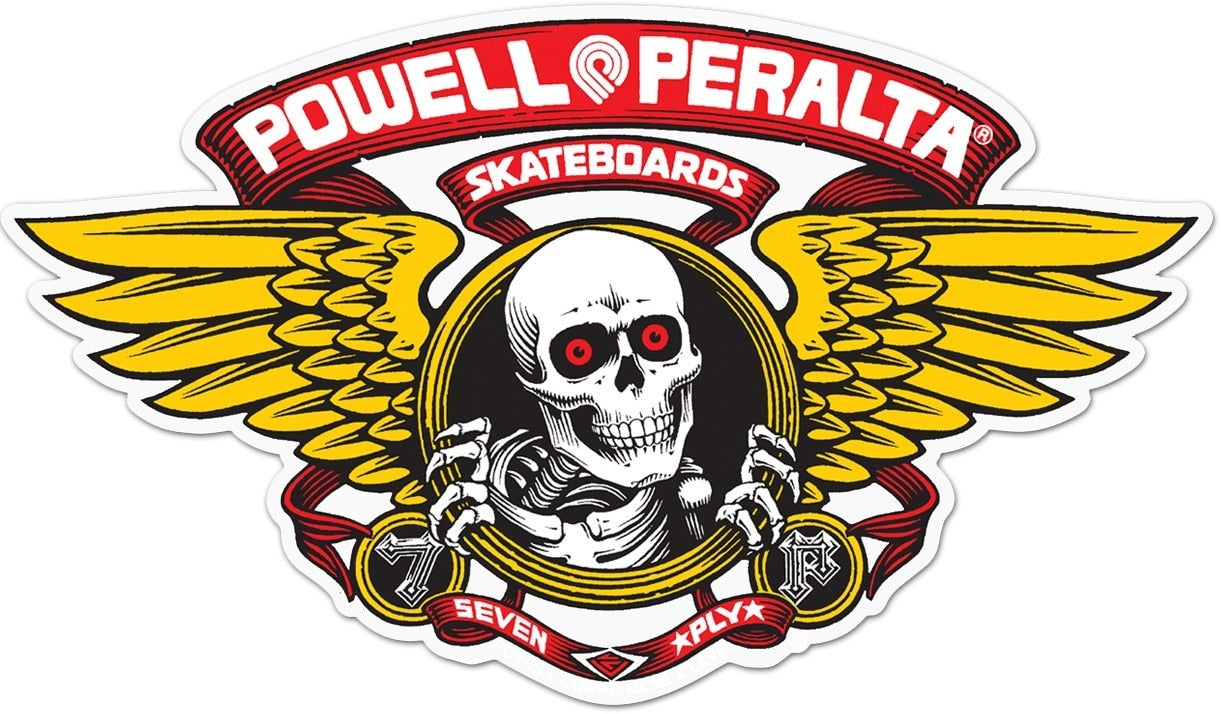 Powell Peralta Winged Ripper Die-cut Sticker - Red