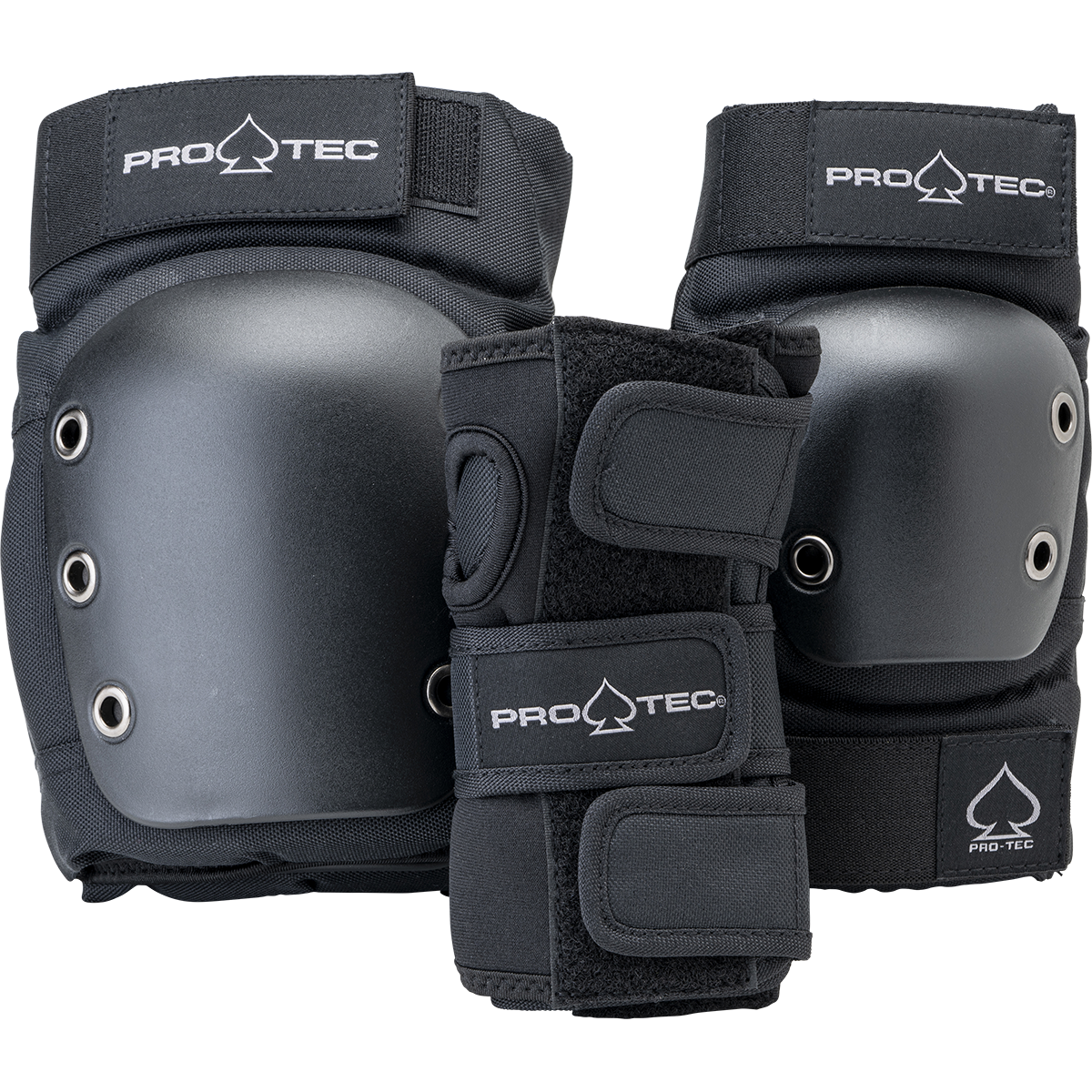 Black JR. 3-pack Pro-Tec Action Sports Pad Set