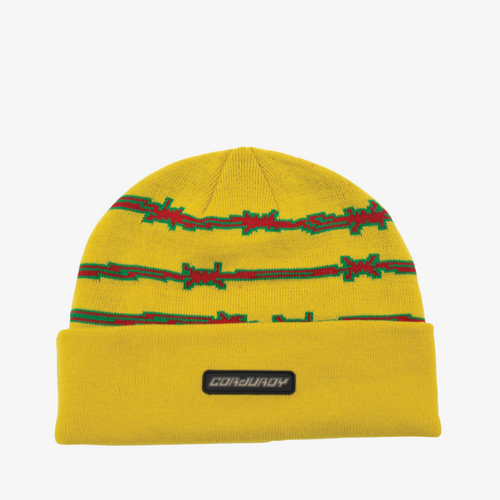 Mustard Alcatraz Corduroy Beanie