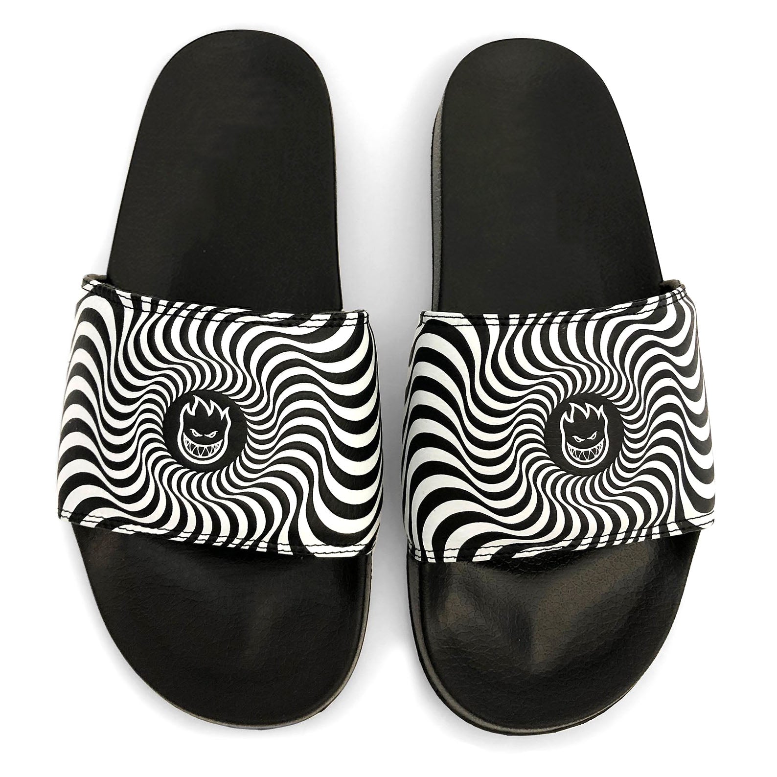 Black Spitfire Classic Swirl Skateboard Slides