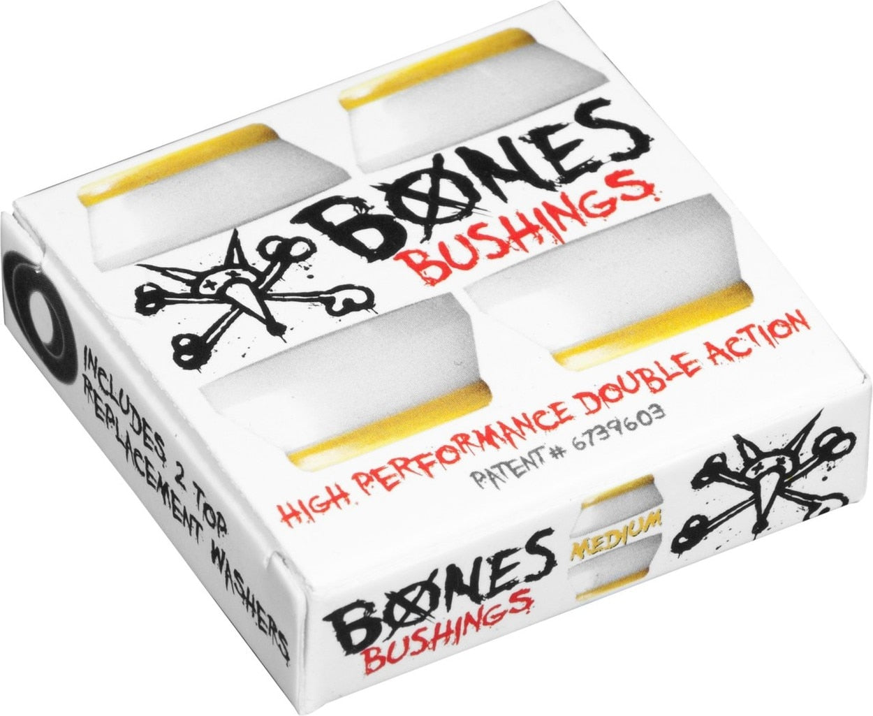 Bones Hardcore Skateboard Bushings - Medium White