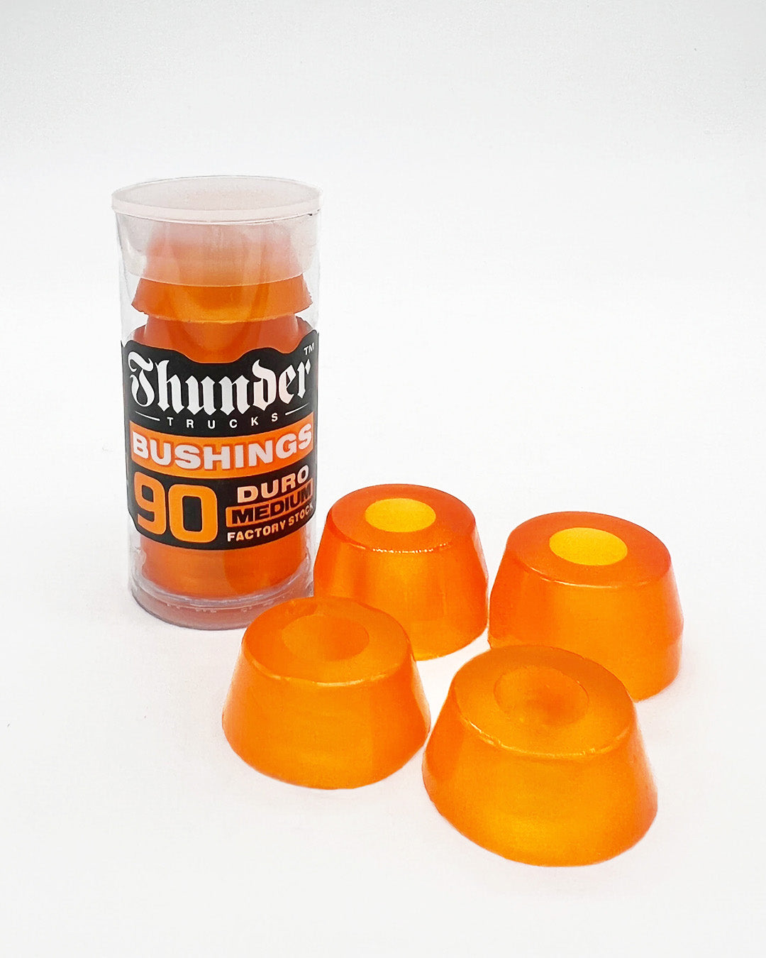 Clear Orange 90D Thunder Trucks Premium Skateboard Bushings