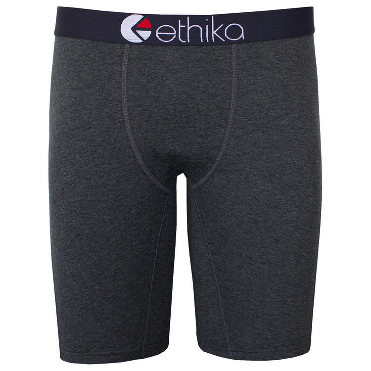 Ethika Black Heather Staple Boxers