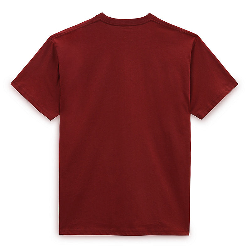 Syrah Red Varsity Type Vans Tee Back