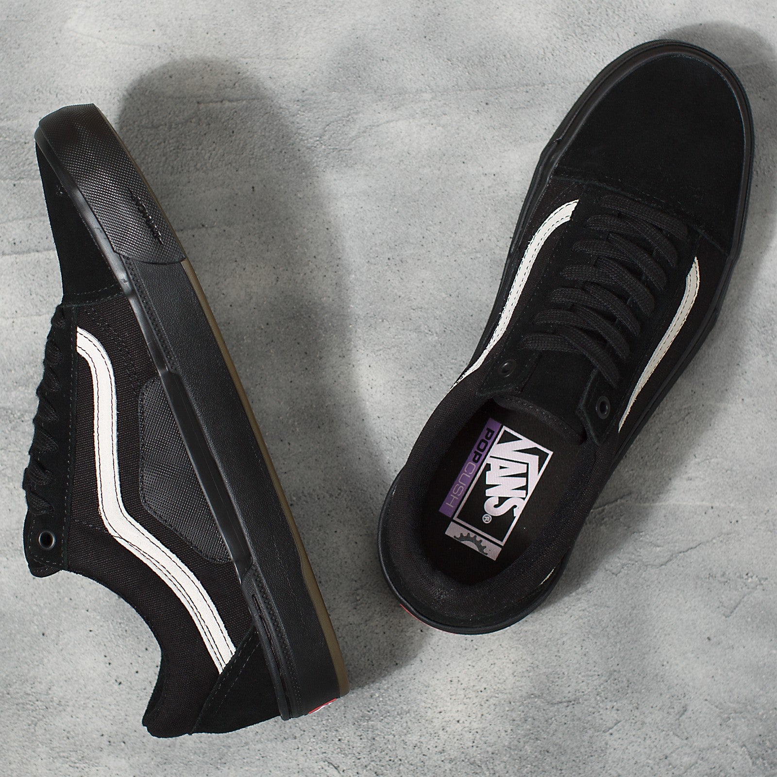 Black/Black BMX Vans Old Skool Shoe Top