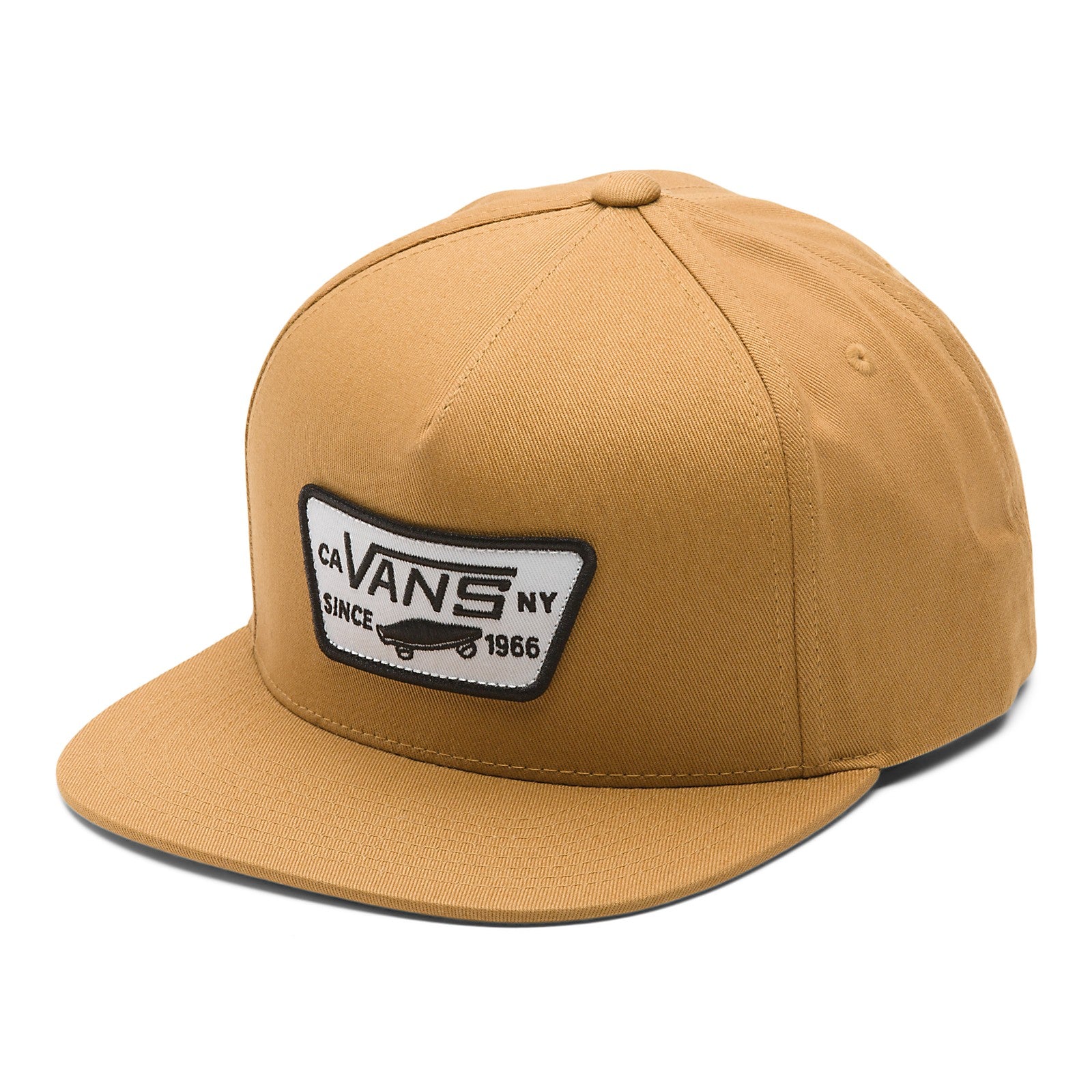 Bone Brown Full Patch Vans Snapback