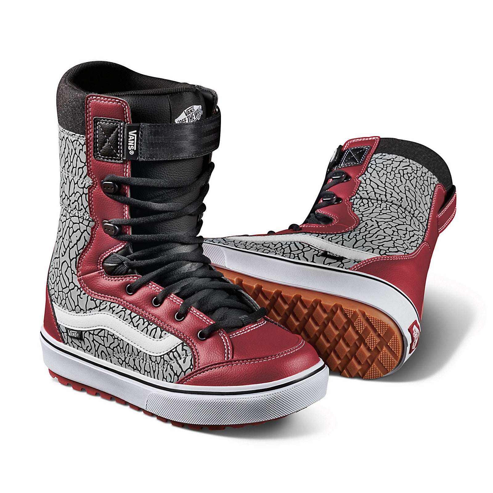 Chili Pepper/Black Hi-Standard LinerLess Vans Snowboard Boots