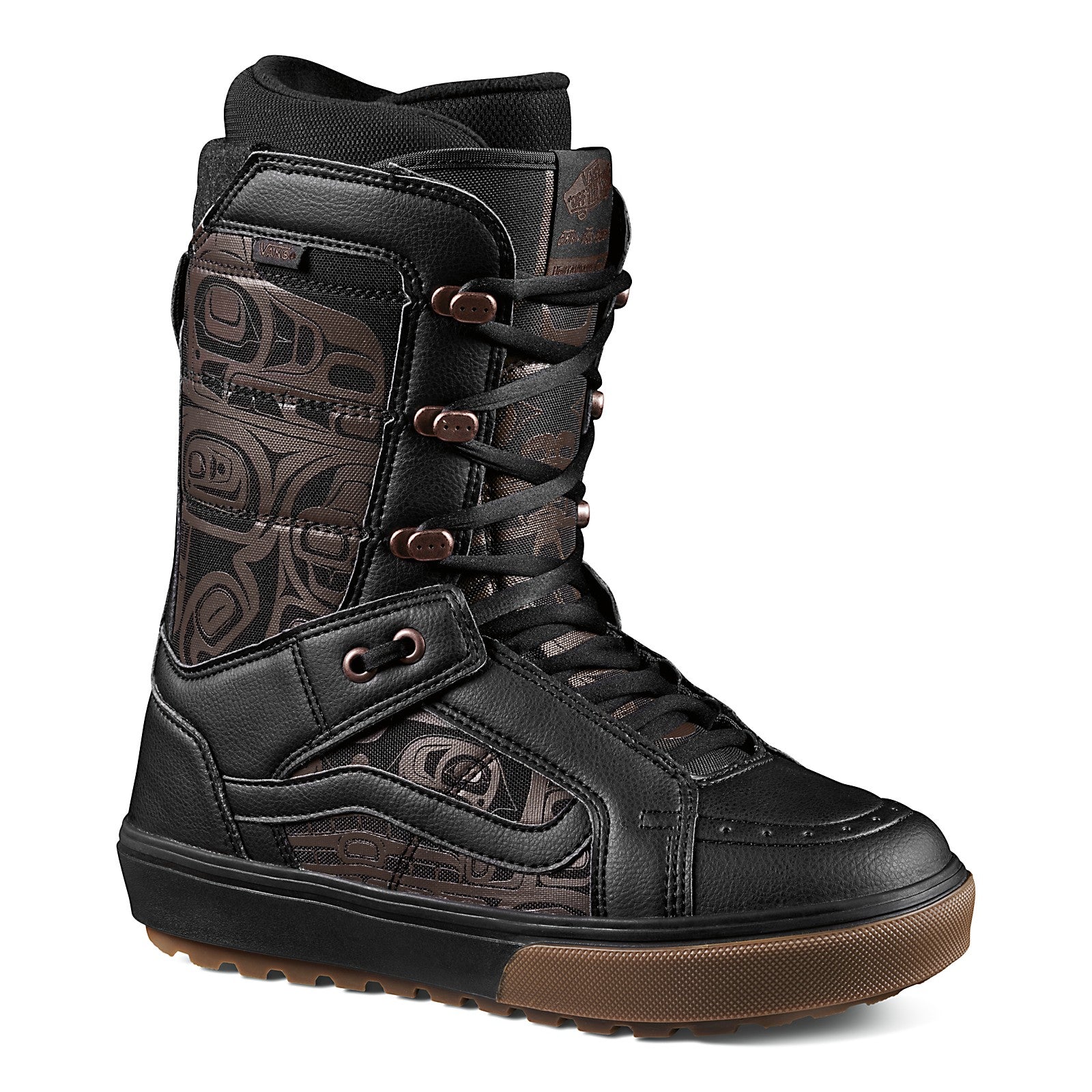 James Johnson Black/Copper Hi-Standard OG Vans Snowboard Boots