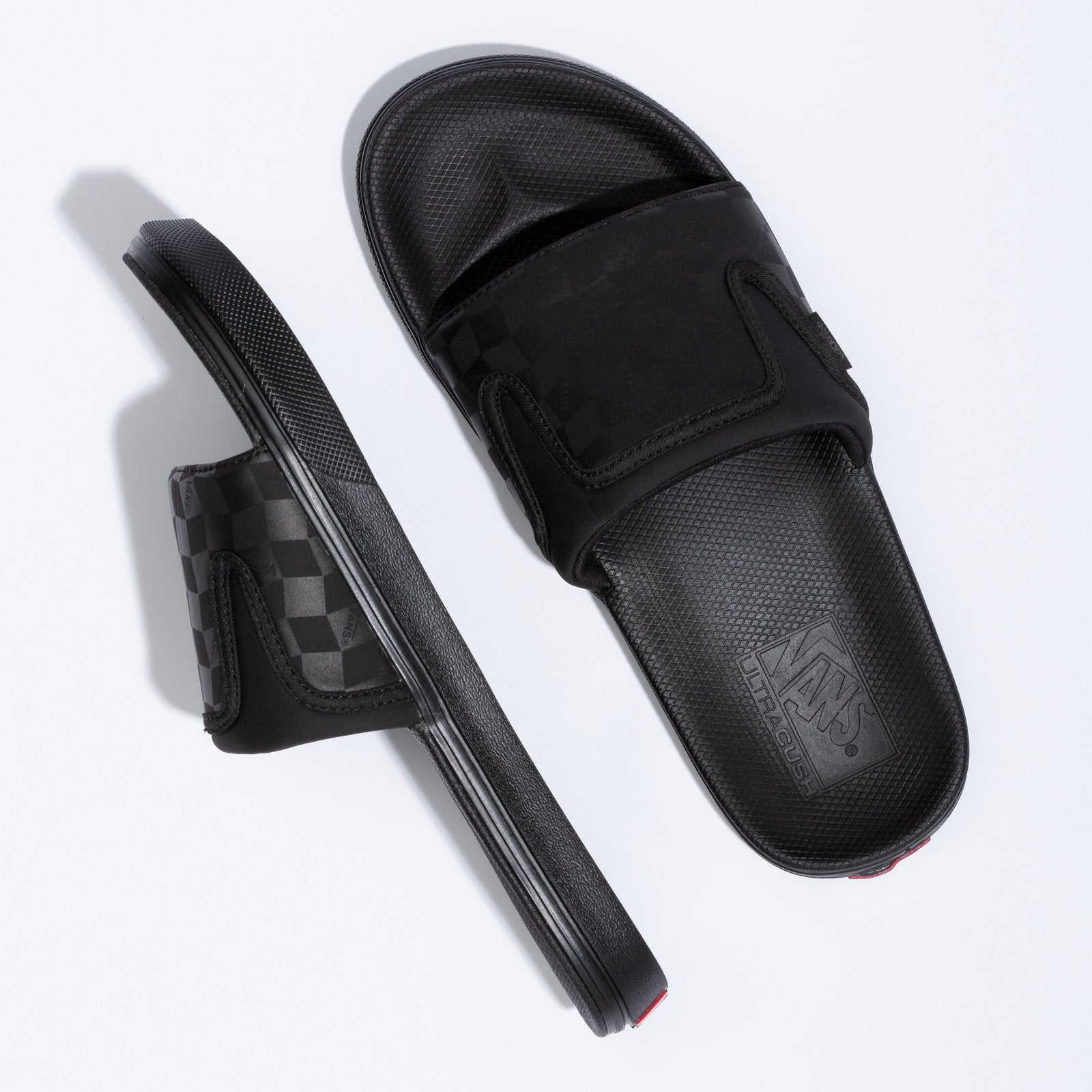 Vans UltraCush Checkerboard Slide-On - Blackout