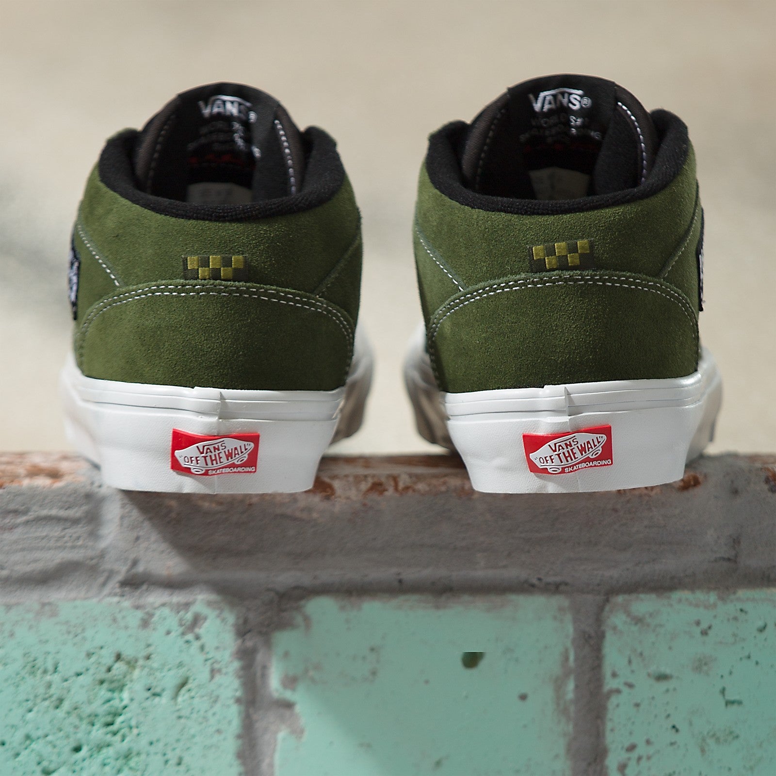 Chive Green '92 Vans Skate Half Cab Skateboard Shoe Back