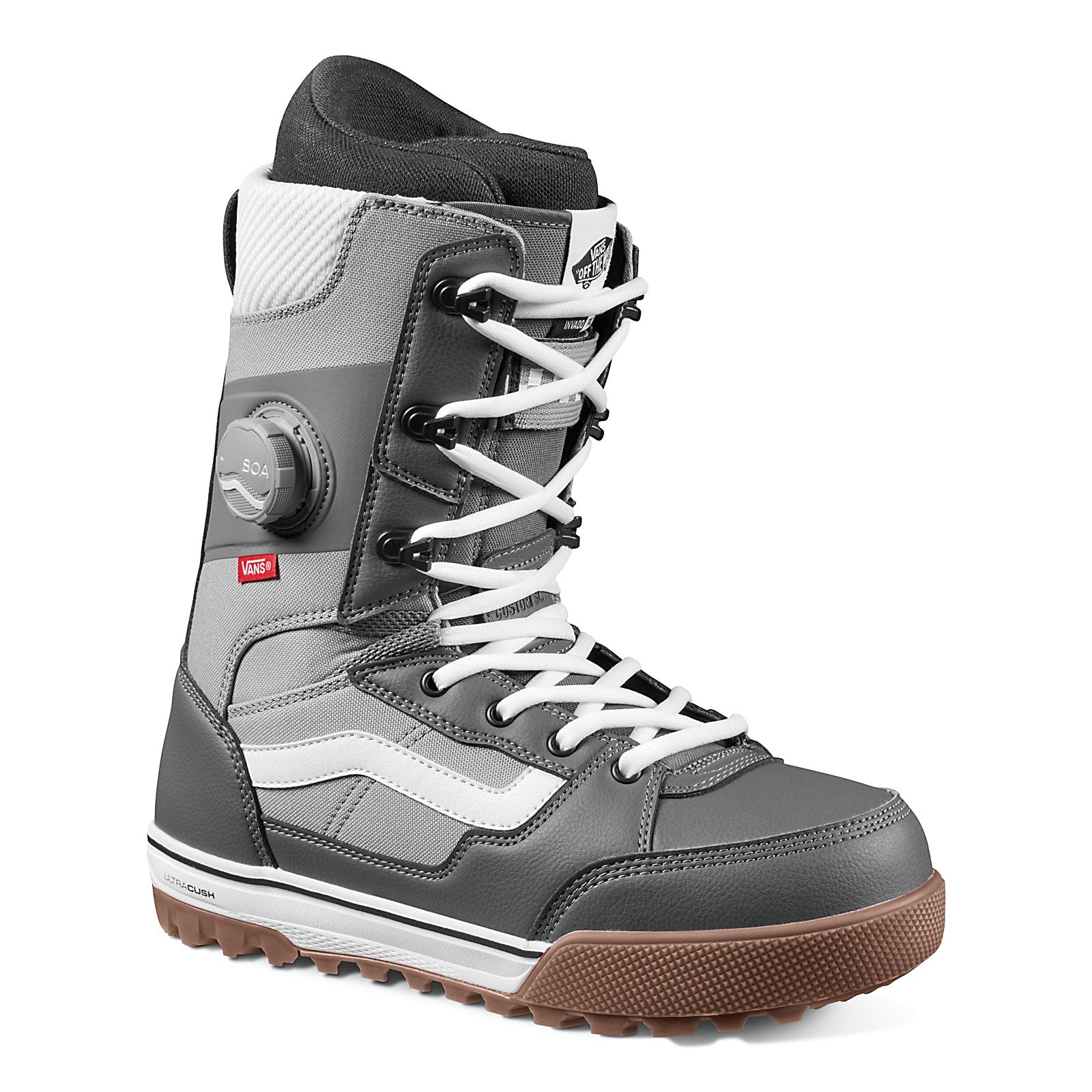 Grey/White Invado Pro Vans Snowboard Boots