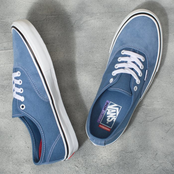 Moonlight Blue Skate Authentic Vans Skateboarding Shoe Top