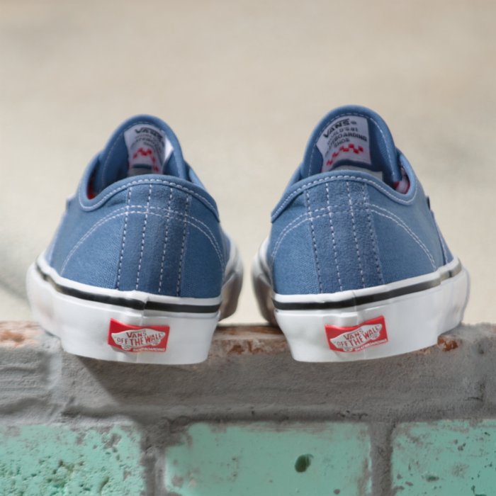 Moonlight Blue Skate Authentic Vans Skateboarding Shoe Back