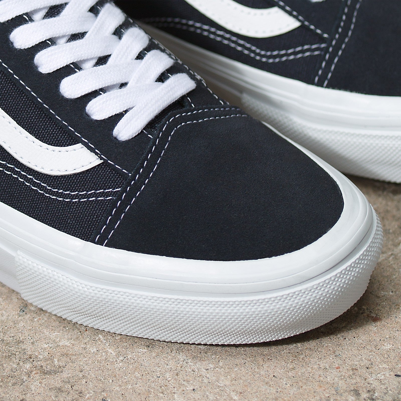 Dark Navy Wrapped Vans Skate Old Skool Skate Shoe Detail