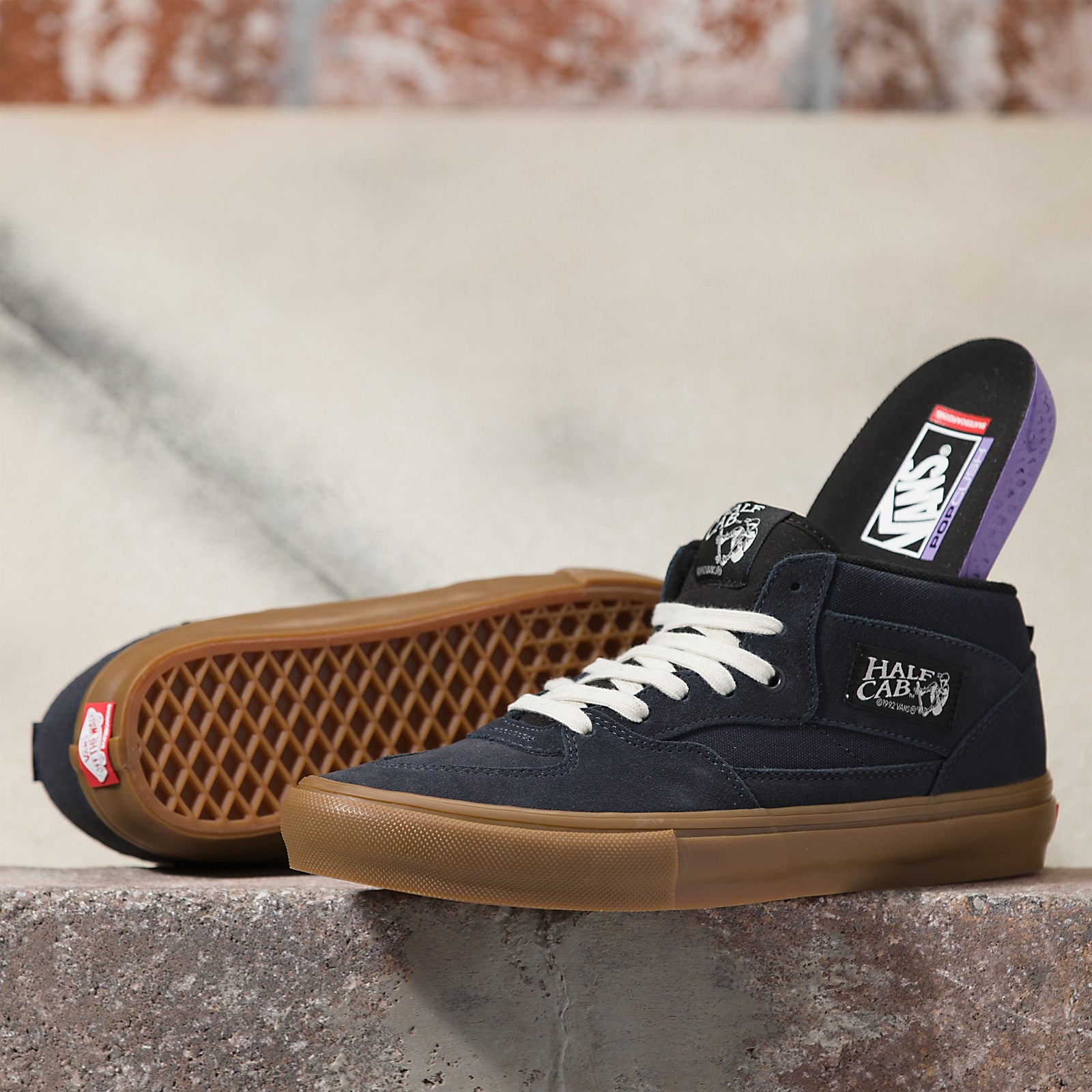 Navy/Gum Vans Skate Half Cab Skateboard Shoe