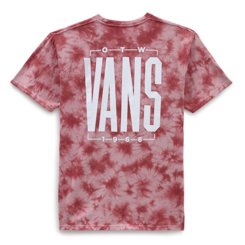 Tie Dye Tall Type Vans T-shirt Back