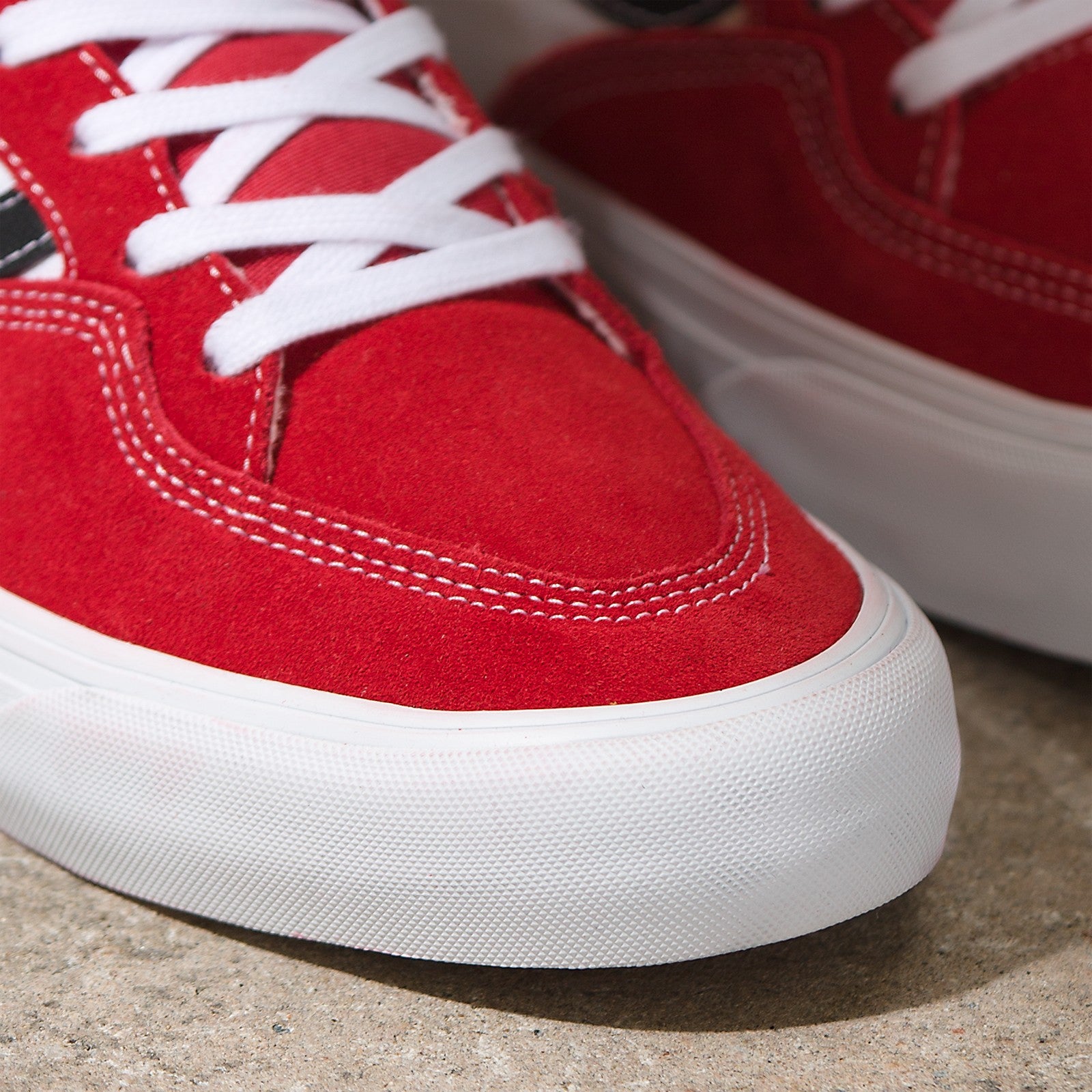 Athletic Black/Red Rowan Vans Skateboard Shoe Detail