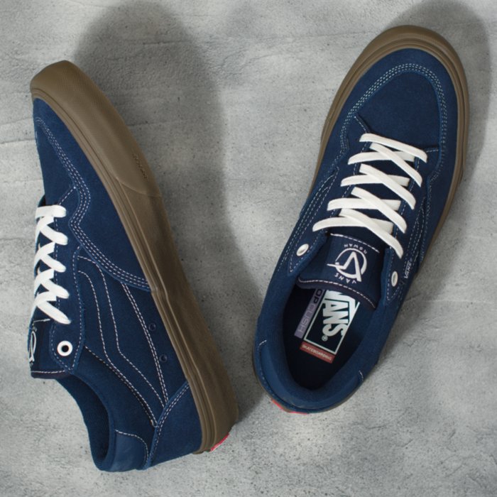 Dress Blues Rowan Pro Vans Skateboarding Shoe Top