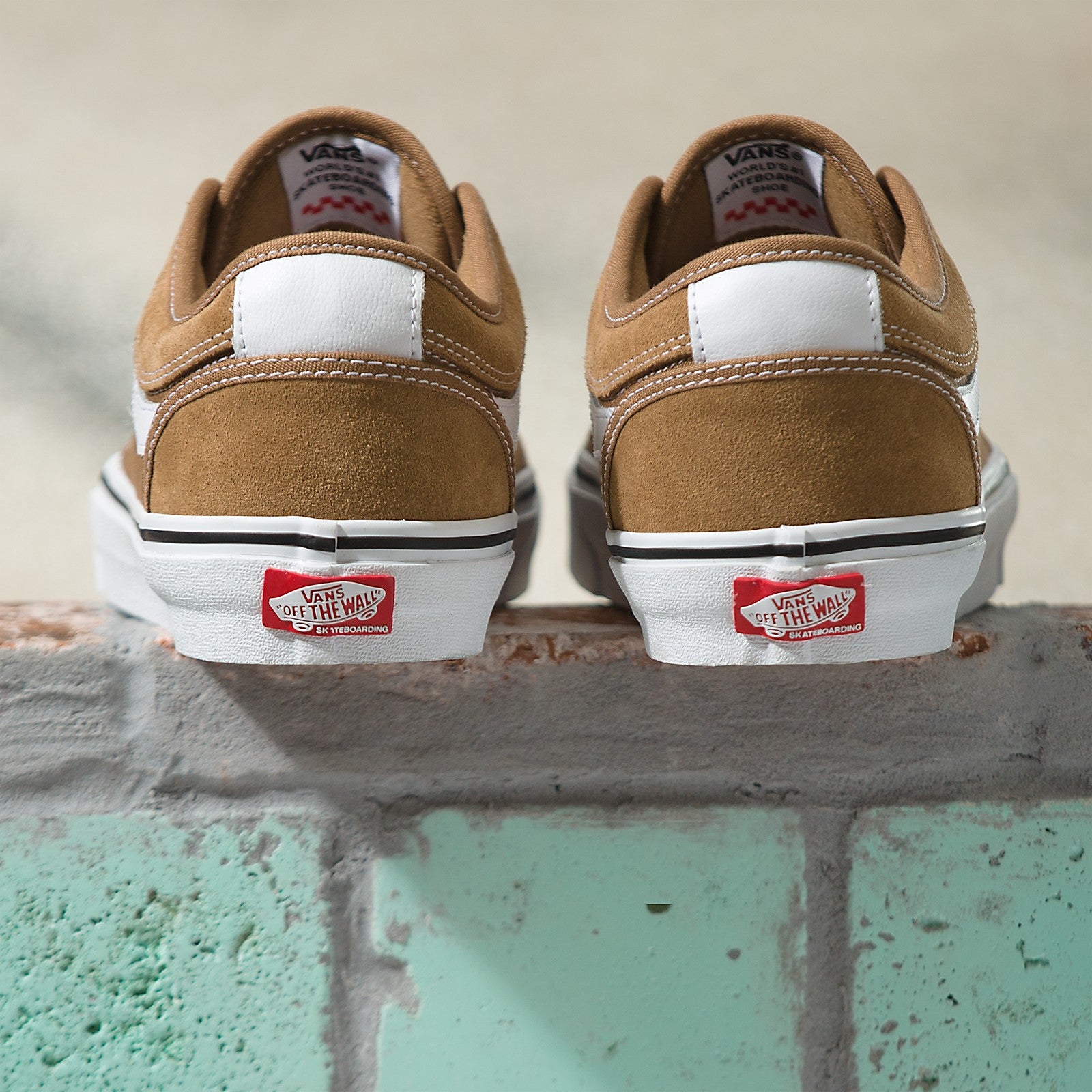 Tobacco Brown Vans Chukka Low Side Stripe Skate Shoe Back