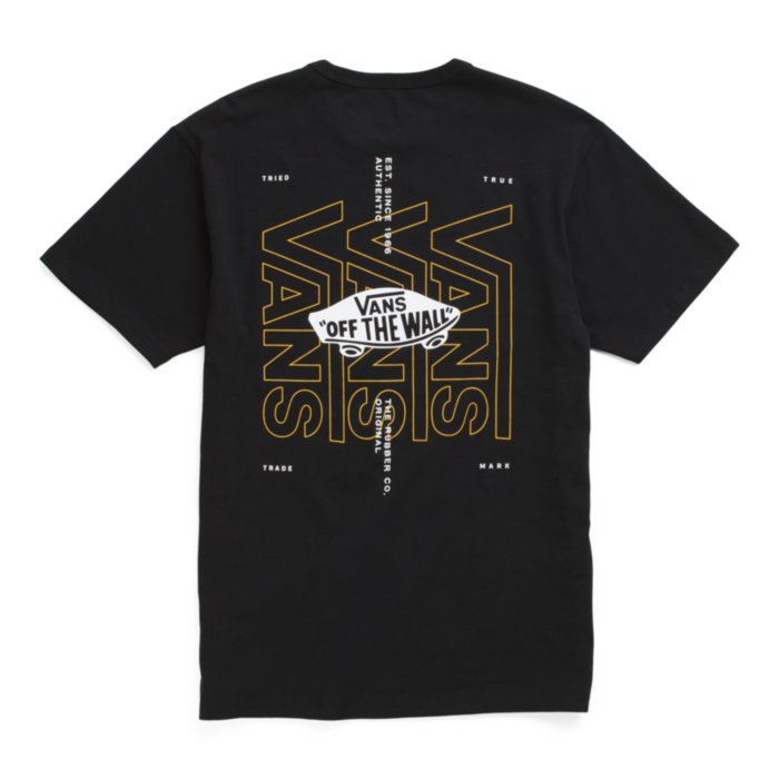 Black Off The Wall Logo Back Vans T-Shirt