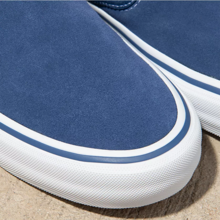 Vans Slip On Pro Skateboard Shoe - STY Navy/Classic White